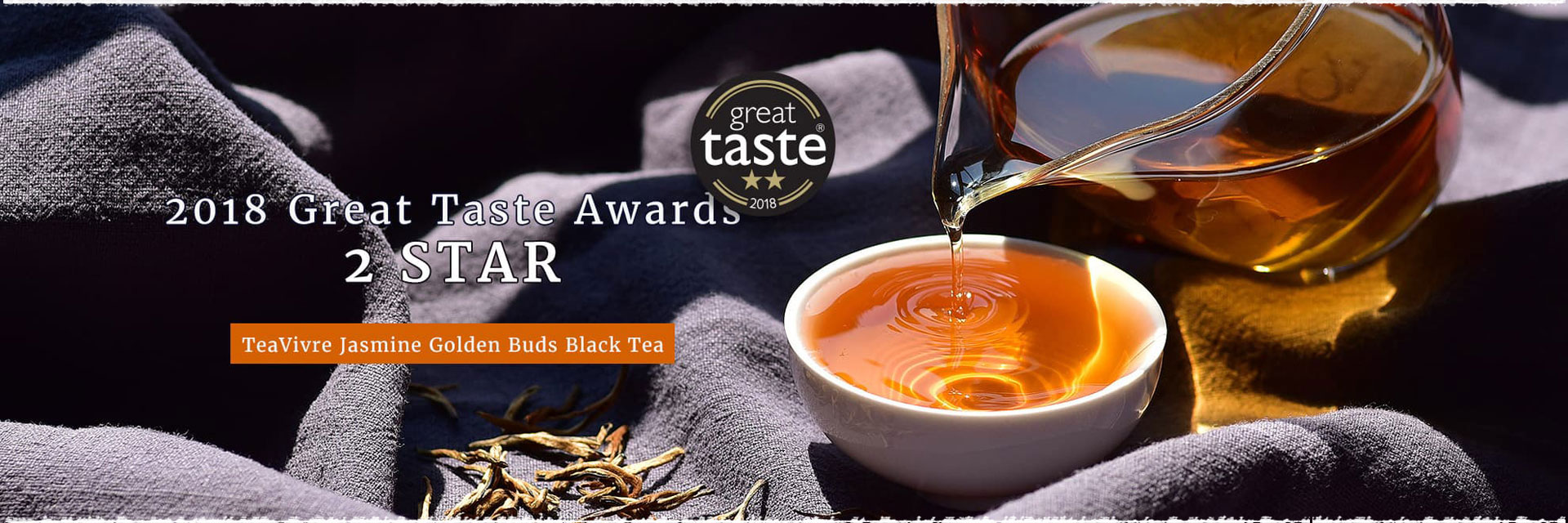 TeaVivre Jasmine Golden Buds Black Tea wins Great Taste Award 2 Star 2018