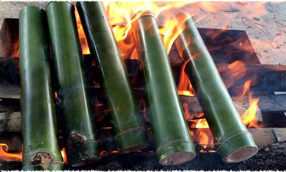 bamboo tube tea