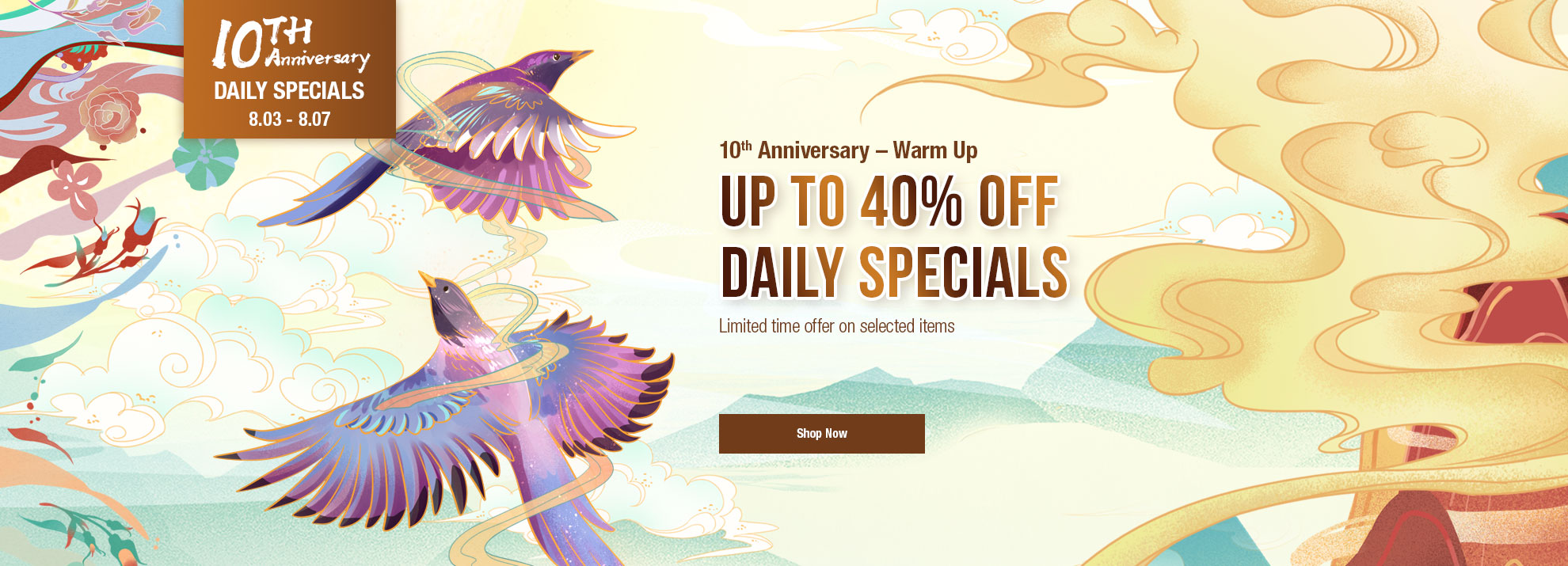 Up to 40% off Daily Deals – Pre-anniversary Sale
