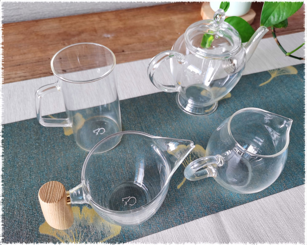 German Glass Kettle 5 Cup with German Glass Infuser - German Glass