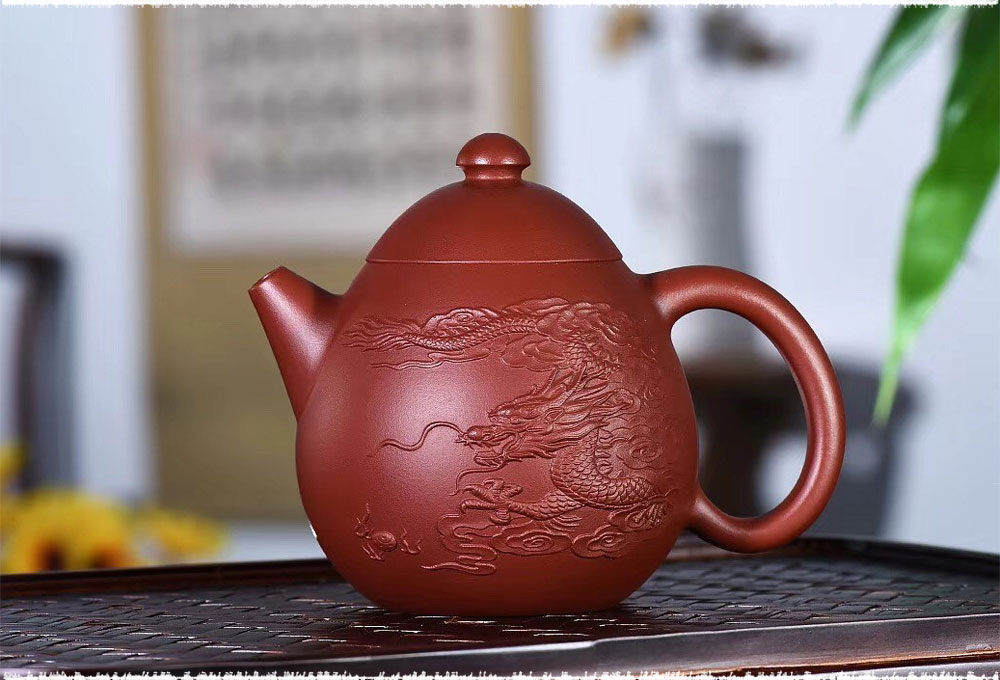 Dragon Egg Chinese Yixing Pure Clay Zisha Teapot