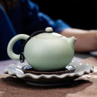 Ruyao Cat Teapot – RU Kiln Crackle Glaze Gongfu Teapot 280ml