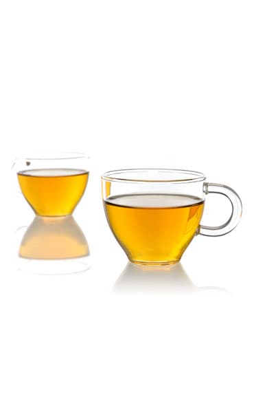 Glass Teacup With Handle (Come With Tray) — tea