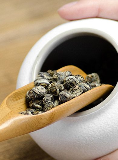 Superfine Jasmine Downy Dragon Pearls Green Tea 01