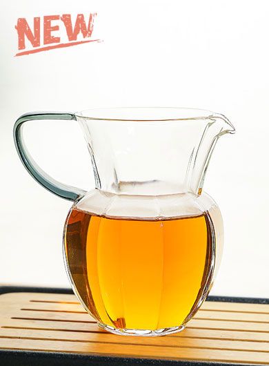 Clear Glass Ba Fang Gongfu Tea Pitcher