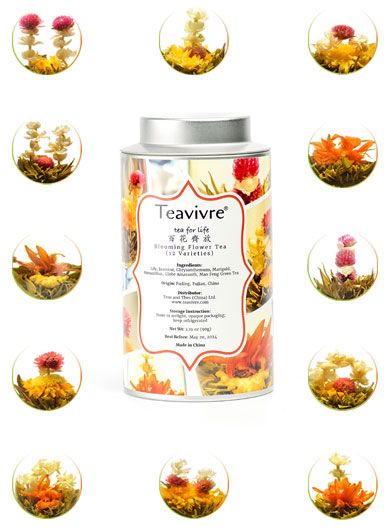 Mixed Flower Teas (Twelve Pieces) - Tin