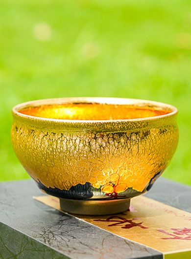 Handmade Jianyang Jianzhan Tea Cup – Gold Oil Spot 170ml