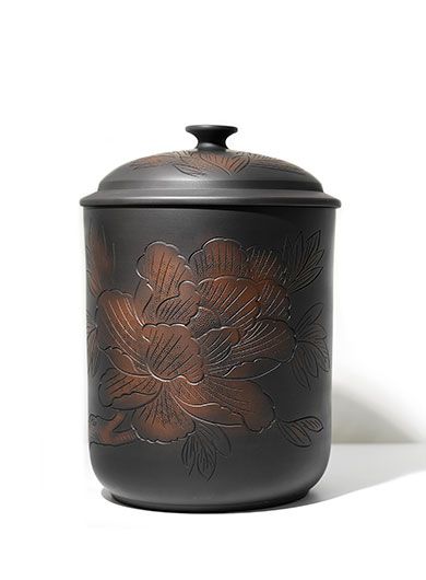 Jianshui Zitao Pottery Jar for Cake Tea Storage L