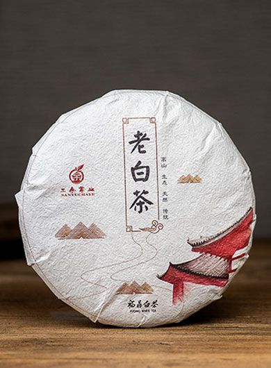Fuding Shou Mei (Lao Bai Cha) White Tea Cake 2016