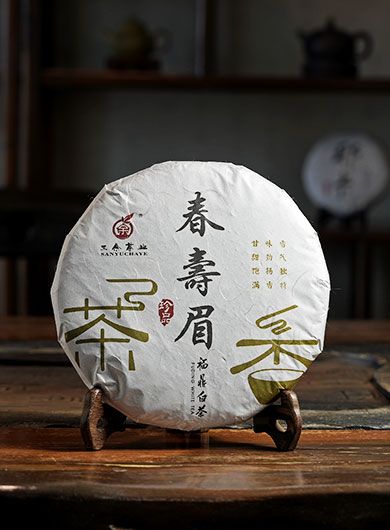 Fuding Shou Mei White Tea Cake 2021