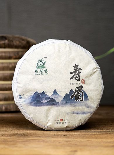 Fuding Shou Mei White Tea Cake 2016