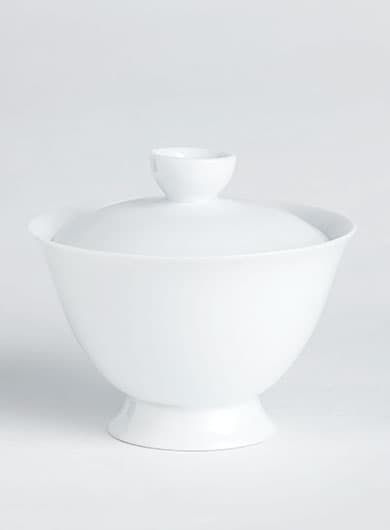 Pure White Porcelain Gaiwan without Saucer