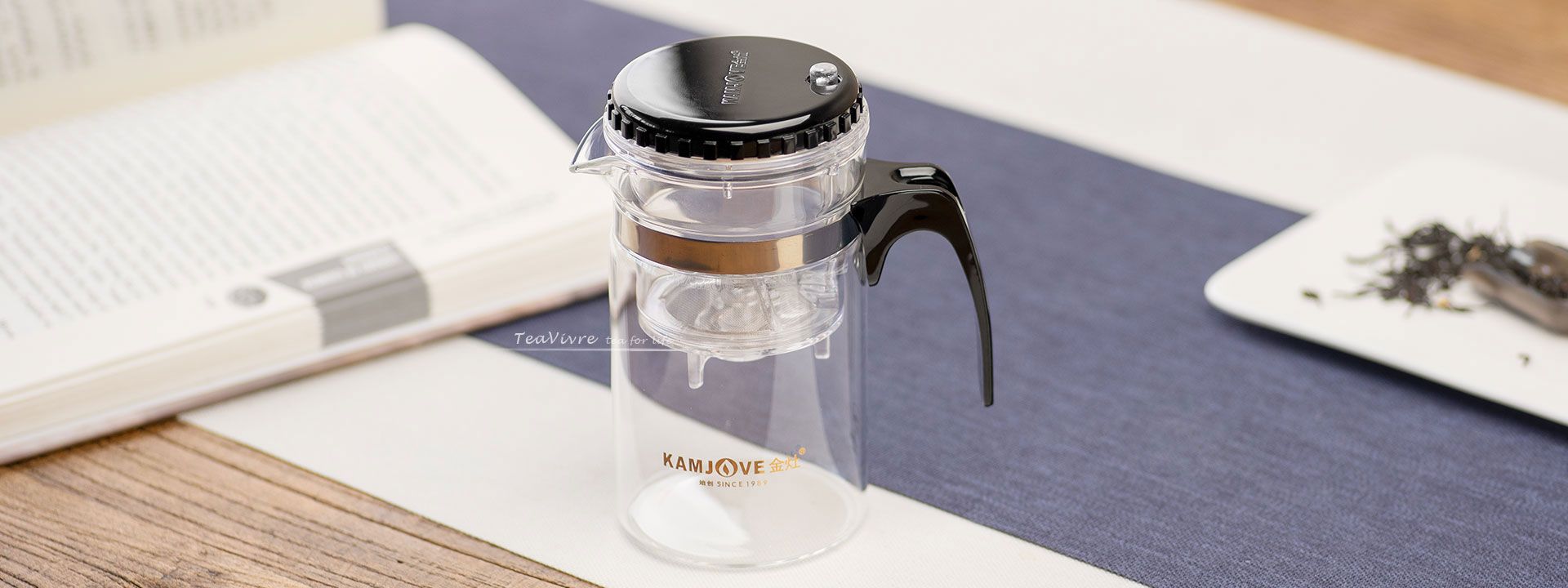 Modern Glass Teapot with Infuser - Medium (500 ml / 16.9 in)