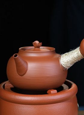 Chaozhou Red Clay Sha Diao Boiler Teapot