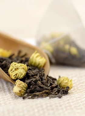 Chrysanthemum Buds (Tai Ju) Pu-erh Tea Bag