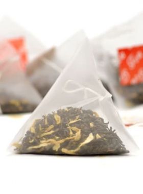 Chrysanthemum Ripened Loose Pu-erh Pyramid Tea Bag1 