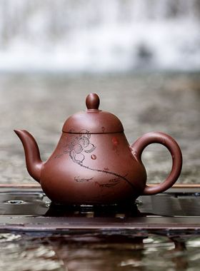 Handmade Tall Shui Ping Yixing Zisha Teapot