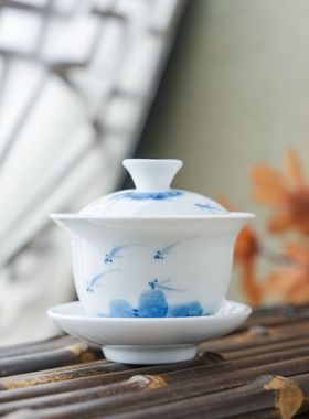 Hand Painted Mini Porcelain Gaiwan 60ml