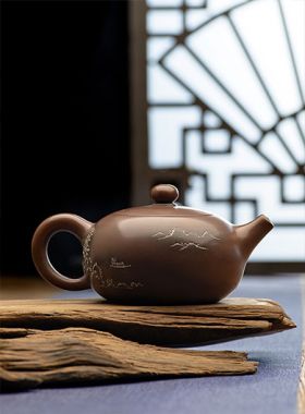 Handmade Qinzhou Nixing Pottery Teapot Shangshan Ruoshui