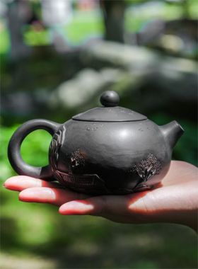 Handmade Jianshui Zitao Pottery Teapot - Landscape Xishi
