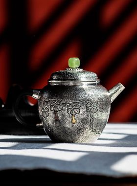 Handmade Pure Silver Teapot 150ml