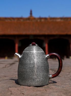 Handmade Pure Silver Qin Quan Teapot 140ml