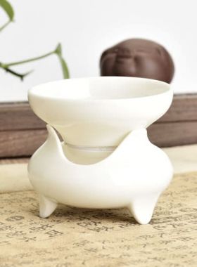 White Porcelain Tea Strainer