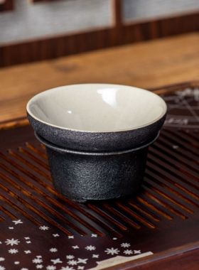 Zen Style (Chan Feng) Black Pottery Tea Filter 