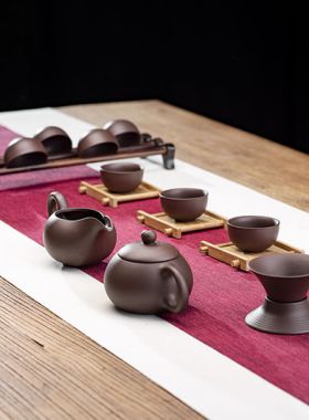 Economical Yixing Purple Clay (Zi Sha) Tea Set 14 Pieces Category