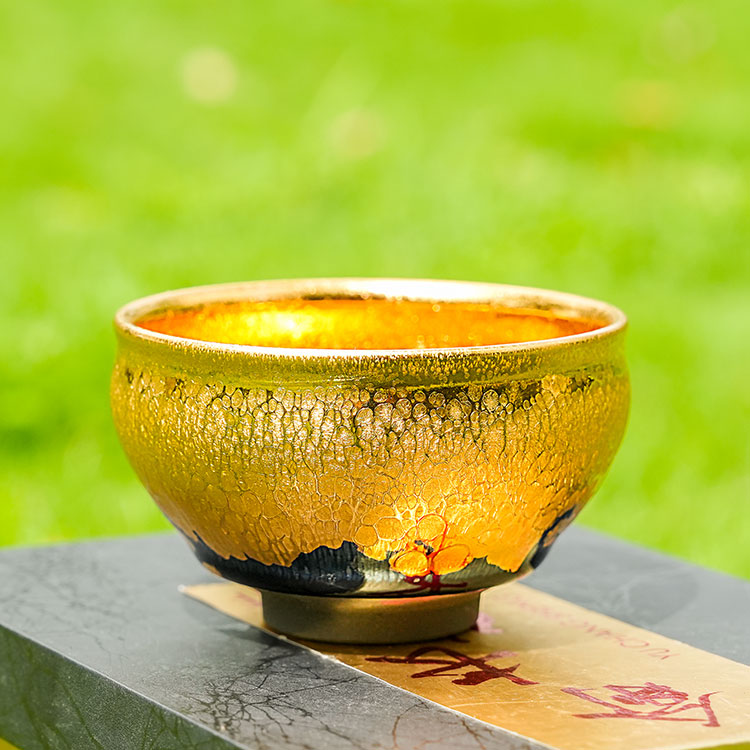 Handmade Jianyang Jianzhan Tea Cup – Gold Oil Spot 170ml