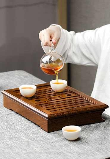 Beautiful Chinese Resin River Bamboo Tea Tray – Multiple Size and